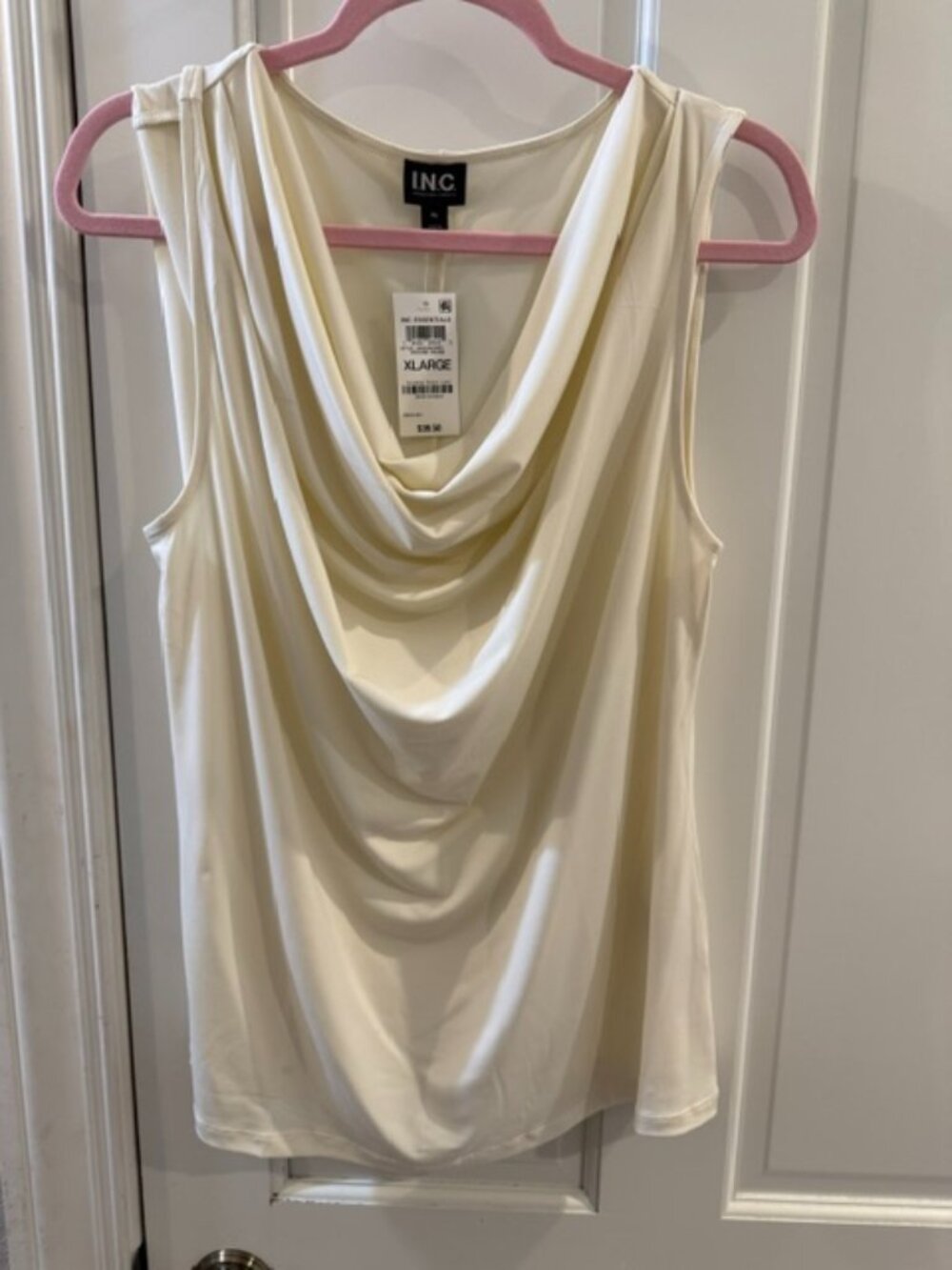 Women's INC Sleeveless Cowl Neck Draper Top xl
